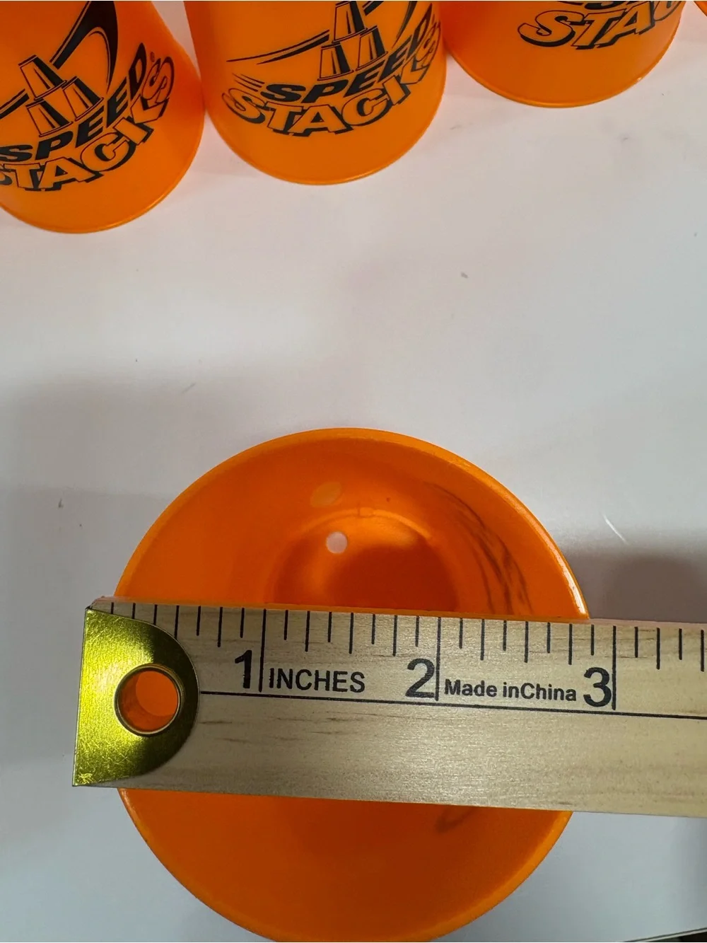 Orange Cup Set - Bright Orange Stacking Cups